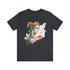 Greecian Goddess in Watercolor - Short Sleeve Tee Heather Navy
